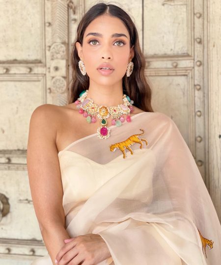 Kiranmala Pure French Chiffon Black Colour Saree Kapardara online store Official Website Sarees Lehengas Jackets