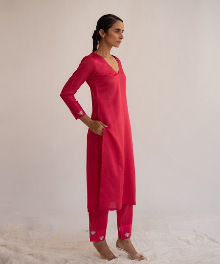 erle kurta pink product images 2