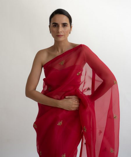 erle red saree products images